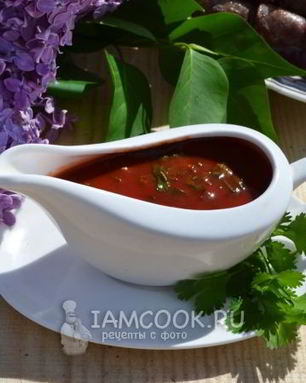 Соус с кинзой и томатной пастой