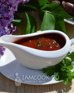 Соус с кинзой и томатной пастой