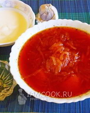 Борщ диетический за 20 минут