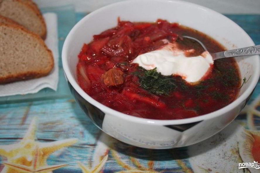 Рецепт борщ из говядины