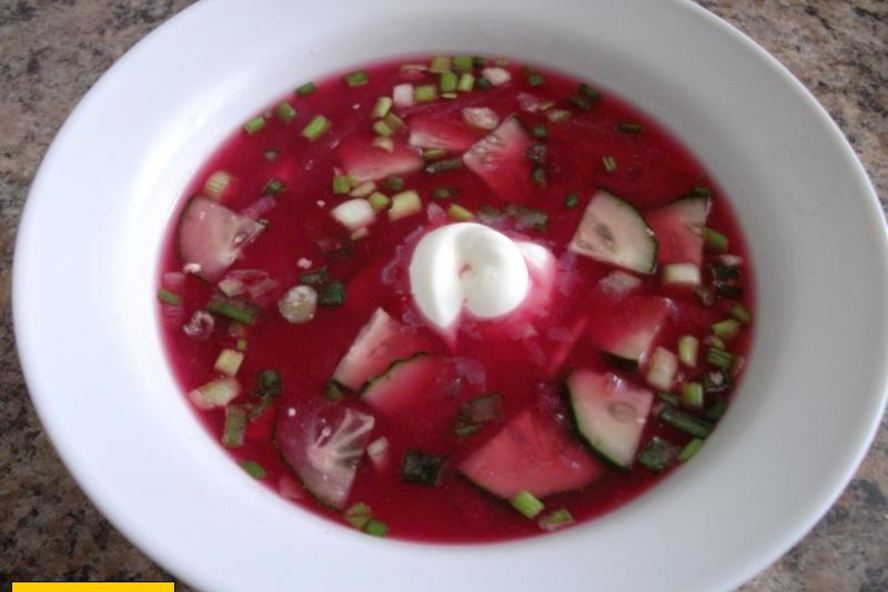 Рецепт борщ холодный свекольный