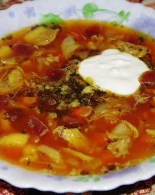 Борщ кубиком