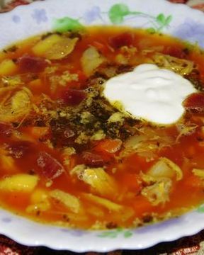 Борщ кубиком