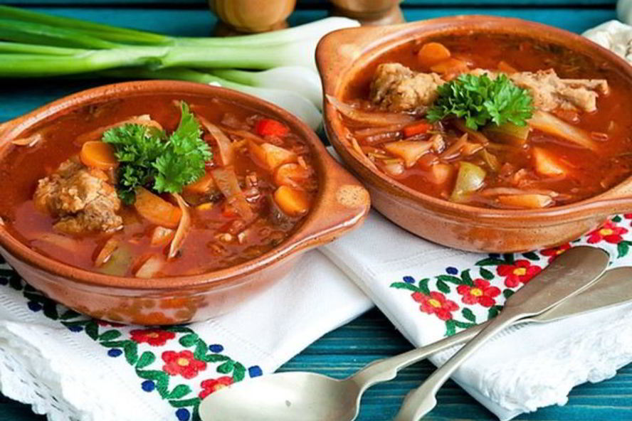 Рецепт борщ на свиных ребрах