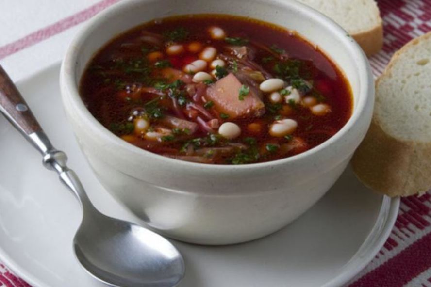 Рецепт борщ постный с грибами