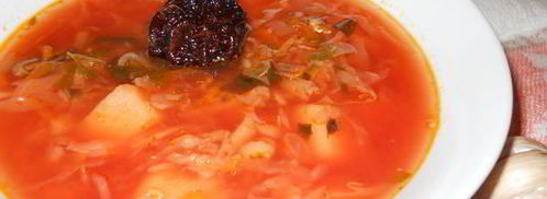 борщ постный с килькой и грушами. Шаг 11