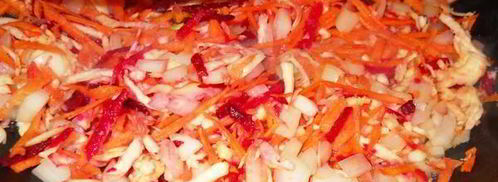 борщ постный с килькой и грушами. Шаг 5