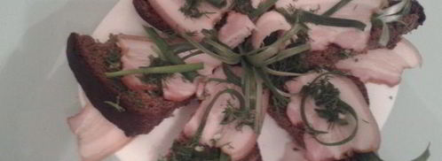 борщ с бутербродами из сала. Шаг 6