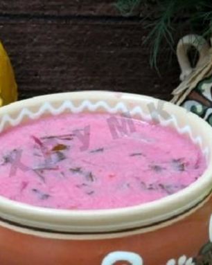 Борщ с грибами и черемшой