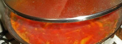 борщ с консервированной фасолью. Шаг 18