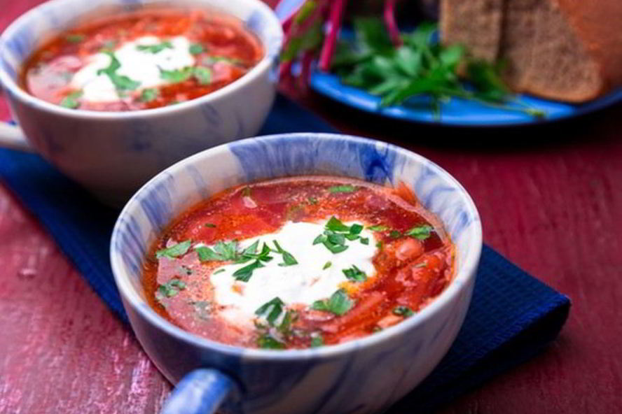 Рецепт борщ с курицей и капустой