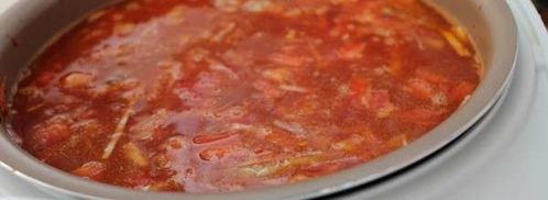 борщ с курицей в мультиварке. Шаг 4