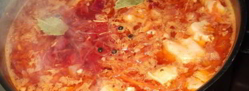 борщ с квашеной капустой. Шаг 7