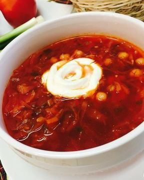 Борщ с репой и нутом