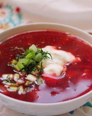 Борщ с вишней