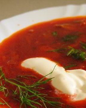 Борщ со свежей капустой