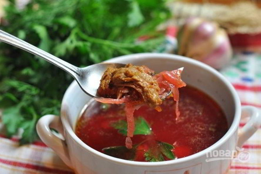 Рецепт борщ со свининой в мультиварке