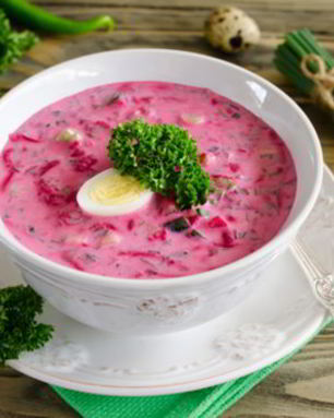 Холодный борщ из свеклы