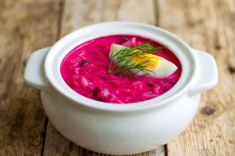 Рецепт холодный диетический борщ