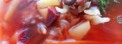 красный борщ с фасолью. Шаг 12