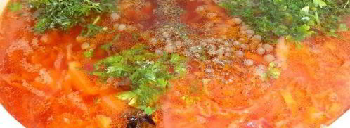 постный борщ с чечевицей и черносливом. Шаг 14