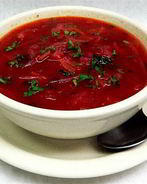 Постный борщ с консервой