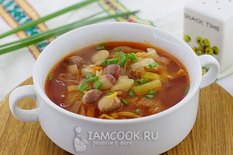 Рецепт постный красный борщ