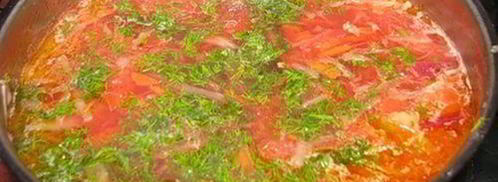 украинский борщ без свеклы. Шаг 9