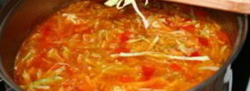 украинский борщ с салом и чесноком. Шаг 4