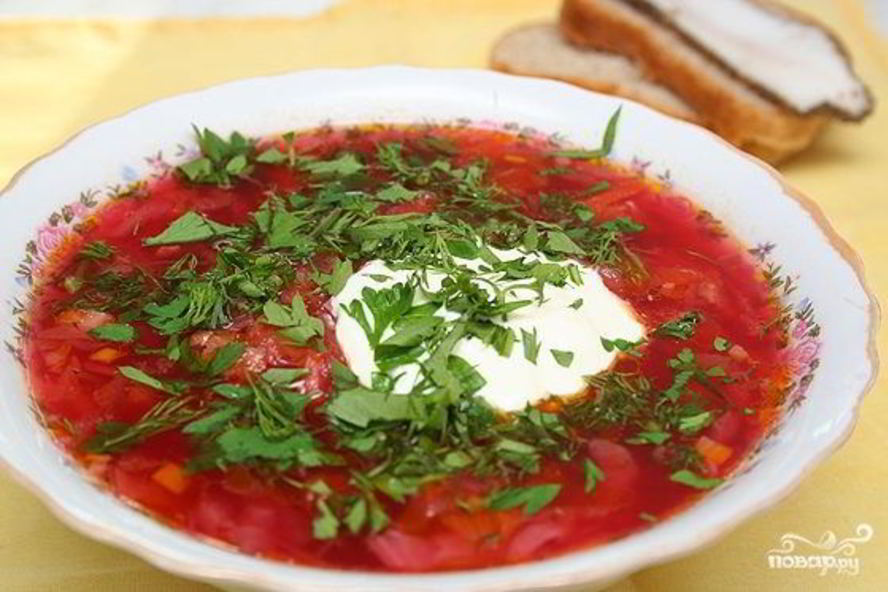 Рецепт закатка борща на зиму