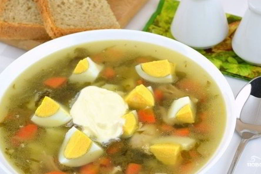 Рецепт зеленый борщ с курицей