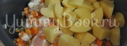 зеленый борщ в мультиварке. Шаг 2