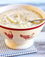 Куриный бульон с клецками