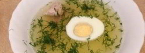 куриный бульон с яйцом. Шаг 7