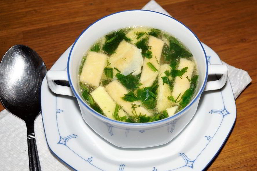 Рецепт яичный суп