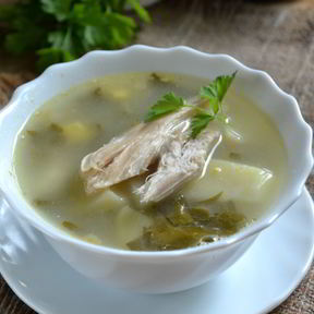 Суп с яйцом