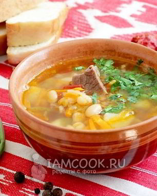 Фасолевый суп с мясом