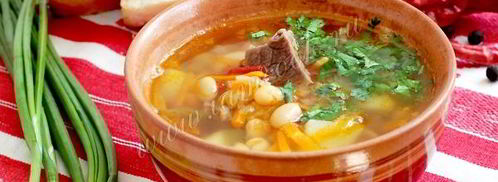 фасолевый суп с мясом. Шаг 14