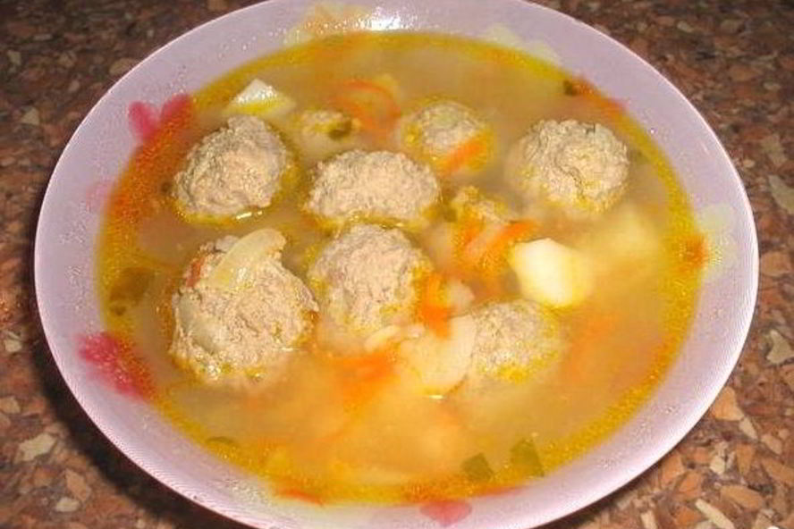 Рецепт гороховый суп с фрикадельками