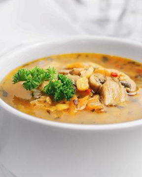 Гороховый суп с грибами