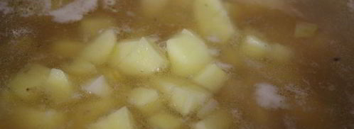 гороховый суп с копченой колбасой. Шаг 3