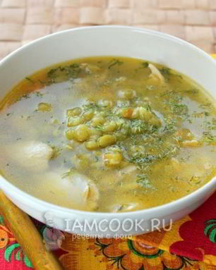 Гороховый суп с куриными бедрами