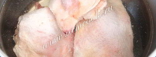 гороховый суп с куриными бедрами. Шаг 4