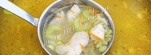 гороховый суп с куриными бедрами. Шаг 10