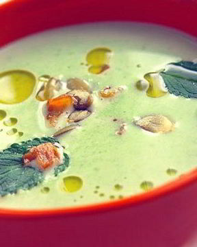 Гороховый суп с мятой