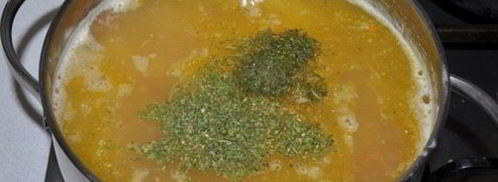 гороховый суп с тушенкой. Шаг 7