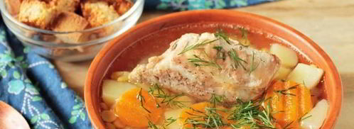 гороховый суп с запеченными ребрышками. Шаг 12