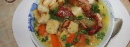 суп гороховый с копчеными ребрышками. Шаг 10