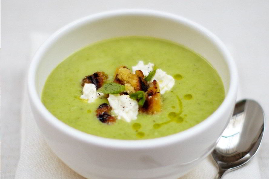 Рецепт суп из свежего гороха с заправкой