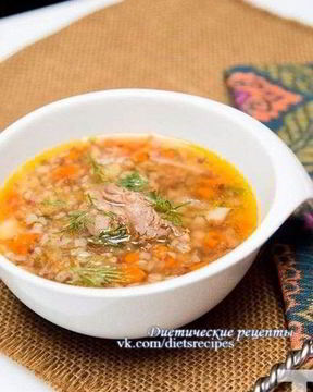Гречневый суп с курицей